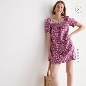 Jcrew Afternoon Linen Dress is Berry XXS